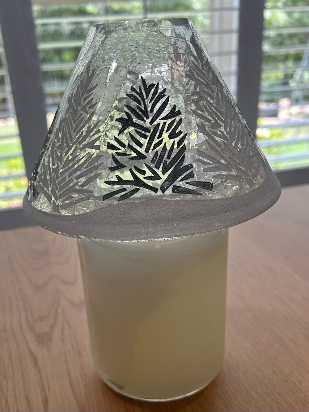 Yankee Candle Glass Topper fits large candle - Picture 3 of 6